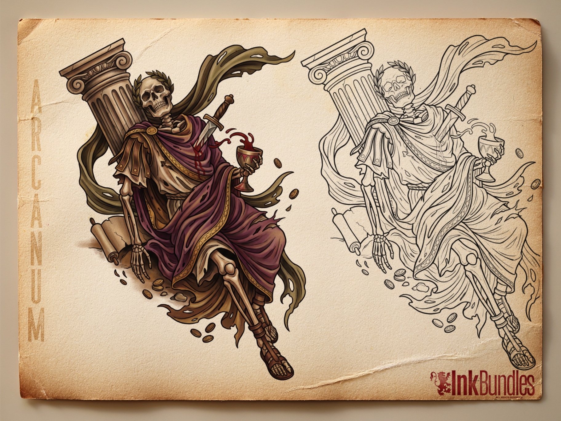 The Arcanum Collection — original tattoo flash by Inkbundles
