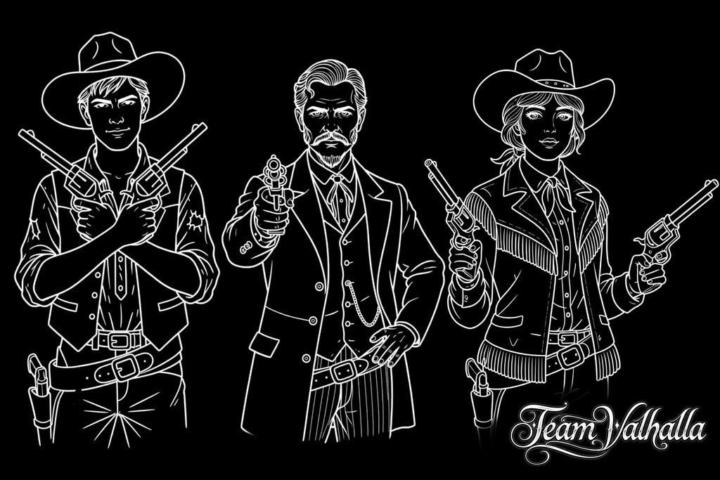Procreate Tattoo Stamp Brushes, The Wild West (200 Designs)