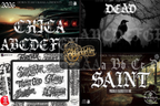 Procreate Blackletter Stamp Brush Set, Tattoo Fonts (Digital Download)