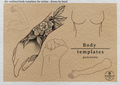 Body templates / tattoo placement for Procreate (Digital Download)