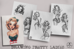 Pretty Ladies / Tattoo flash PDF book (Digital Download)