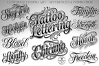 Chicano Text Designs & Lettering kit, Procreate Stamp Brushes (Digital Download)