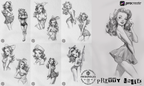 Pretty Ladies / Tattoo flash PDF book (Digital Download)