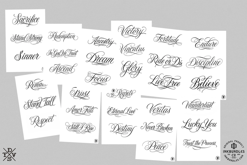 PDF, Chicano vol.1 & vol.2, Tattoo lettering art, E-book 200+ custom designs (Digital Download)