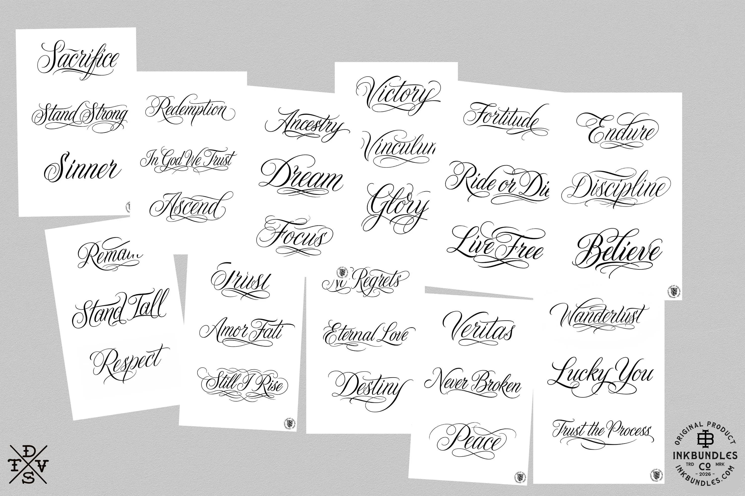 PDF, Chicano vol.1 & vol.2, Tattoo lettering art, E-book 200+ custom designs (Digital Download)