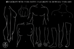 Body templates / tattoo placement for Procreate (Digital Download)