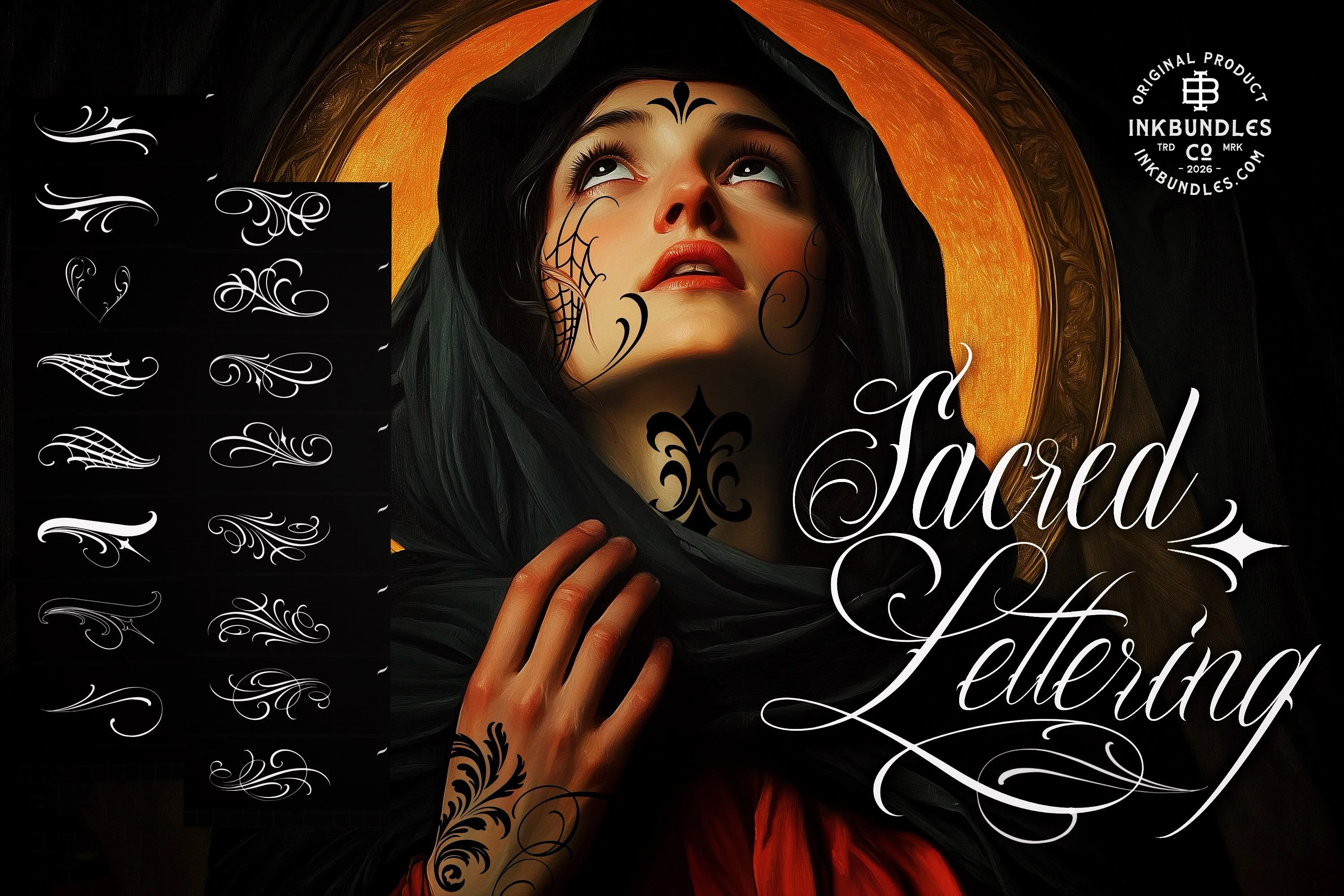 Procreate, The Chicano Lettering kit XL, 600+, Original art (Digital Download)