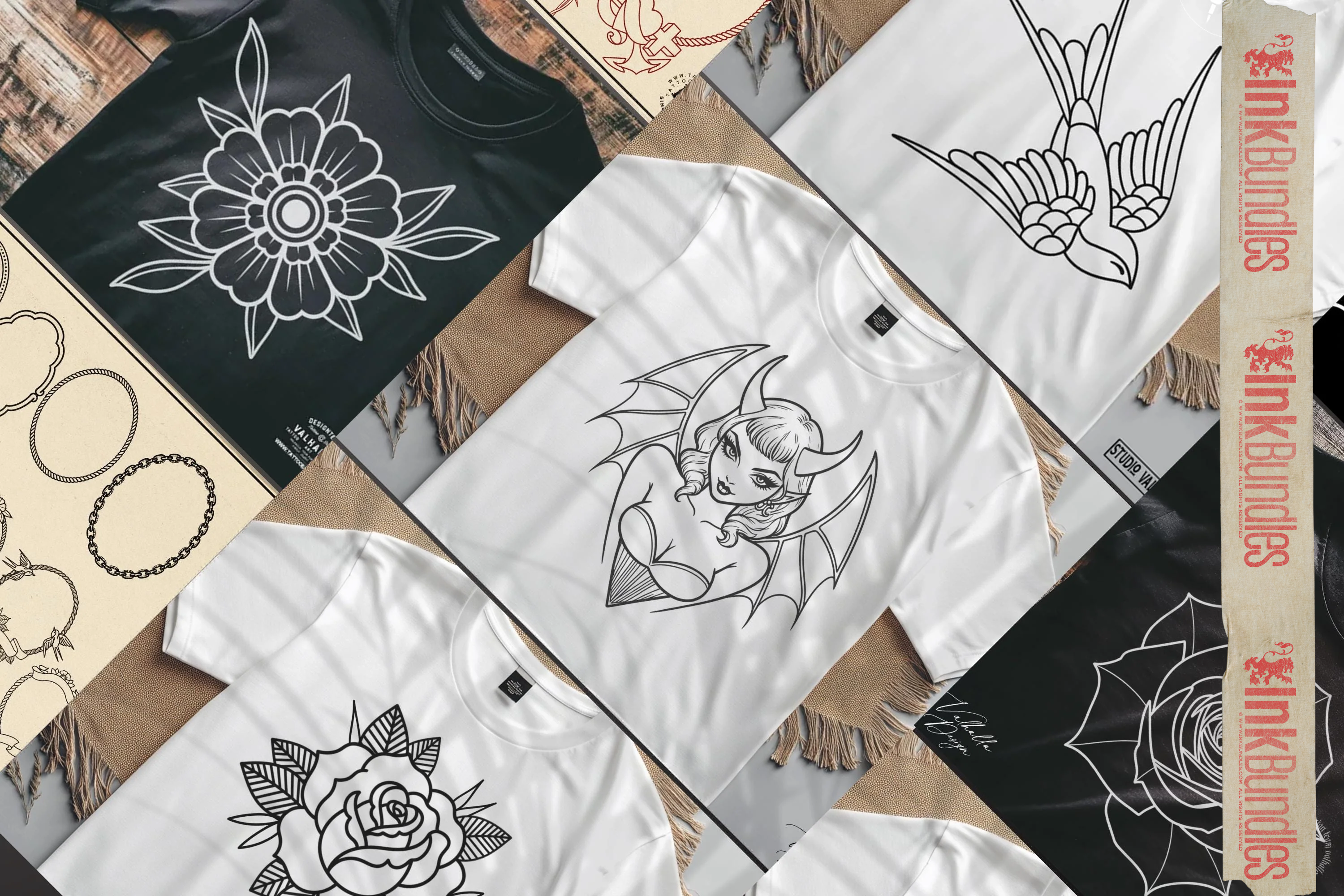 The Traditional Tattoo Artist - 1600+, Procreate & PNG custom made creative design kit! (Digital Download)