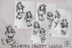 Pretty Ladies / Tattoo flash PDF book (Digital Download)