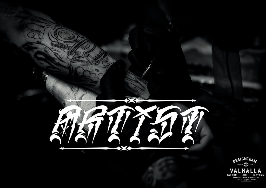 Detroit custom tattoo font (Digital Download)