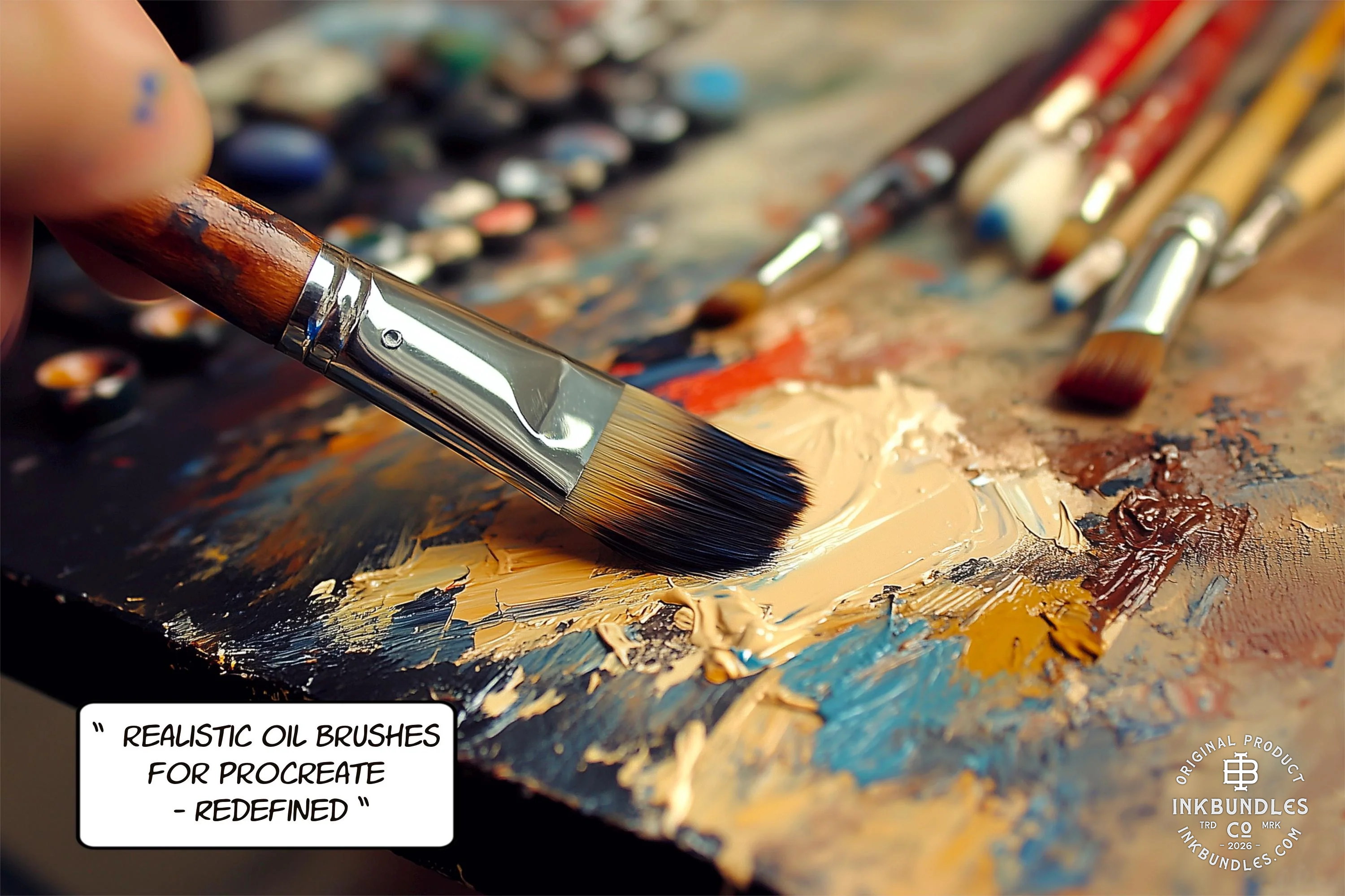 Master Oil Procreate Brush Set: 66 Custom Brushes, 4 Canvases (Digital Download)