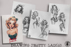 Pretty Ladies / Tattoo flash pdf book