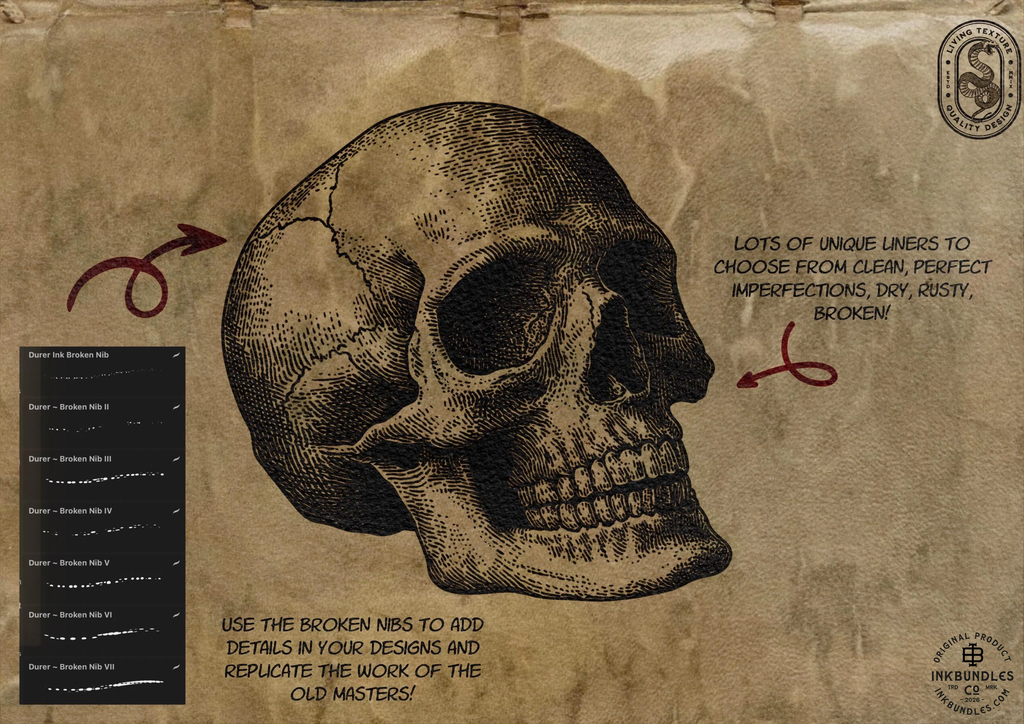 Procreate, Medieval Ink ~ 235+ custom made brushes inspired by the dark ages (Digital Download)