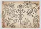 Neo-traditional flowers vol.2 - 100+ custom designs, digital download Procreate/Photoshop Stencils (Digital Download)