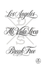 PDF, Chicano vol.1 & vol.2, Tattoo lettering art, E-book 200+ custom designs (Digital Download)