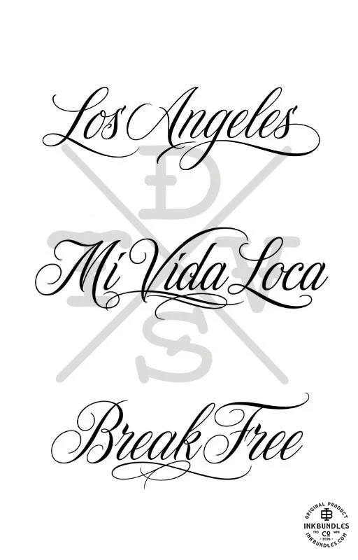PDF, Chicano vol.1 & vol.2, Tattoo lettering art, E-book 200+ custom designs (Digital Download)