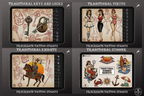 Traditional Tattoo Art vol.3 - custom art, Procreate Stencils (Digital Download)