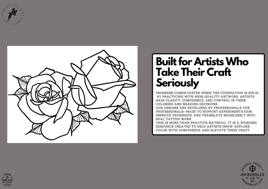 Neo-traditional flowers vol.2 - 100+ custom designs, digital download Procreate/Photoshop Stencils (Digital Download)