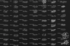 Chicano Text Designs & Lettering kit, Procreate Stamp Brushes (Digital Download)