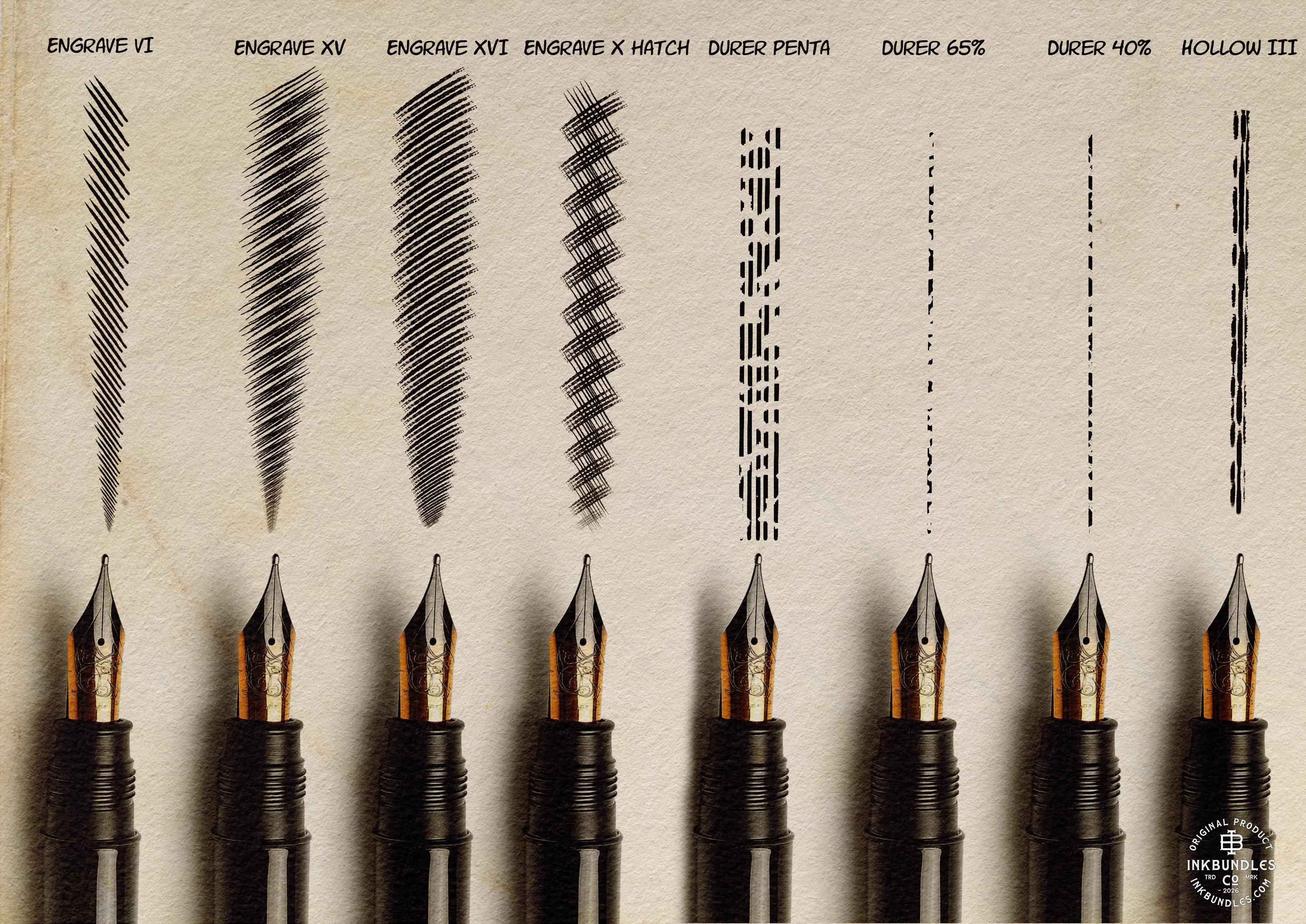 Procreate, Medieval Ink ~ 235+ custom made brushes inspired by the dark ages (Digital Download)