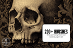 Medieval Ink Procreate Brushes: Old World Woodcut & Engraving Textures (200+ Custom Brushes) - (Digital Download)