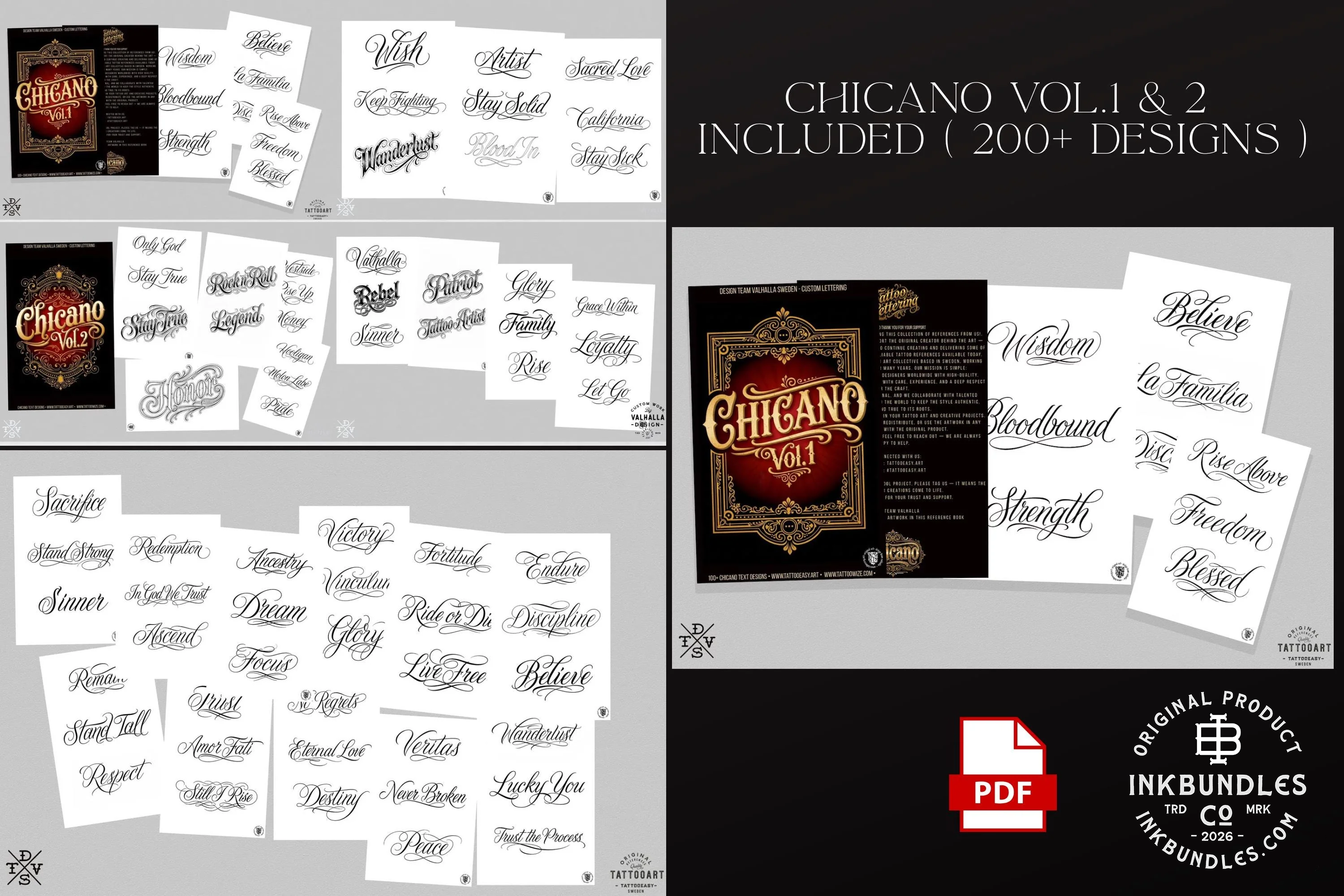 Chicano Text Designs & Lettering kit, Procreate Stamp Brushes (Digital Download)