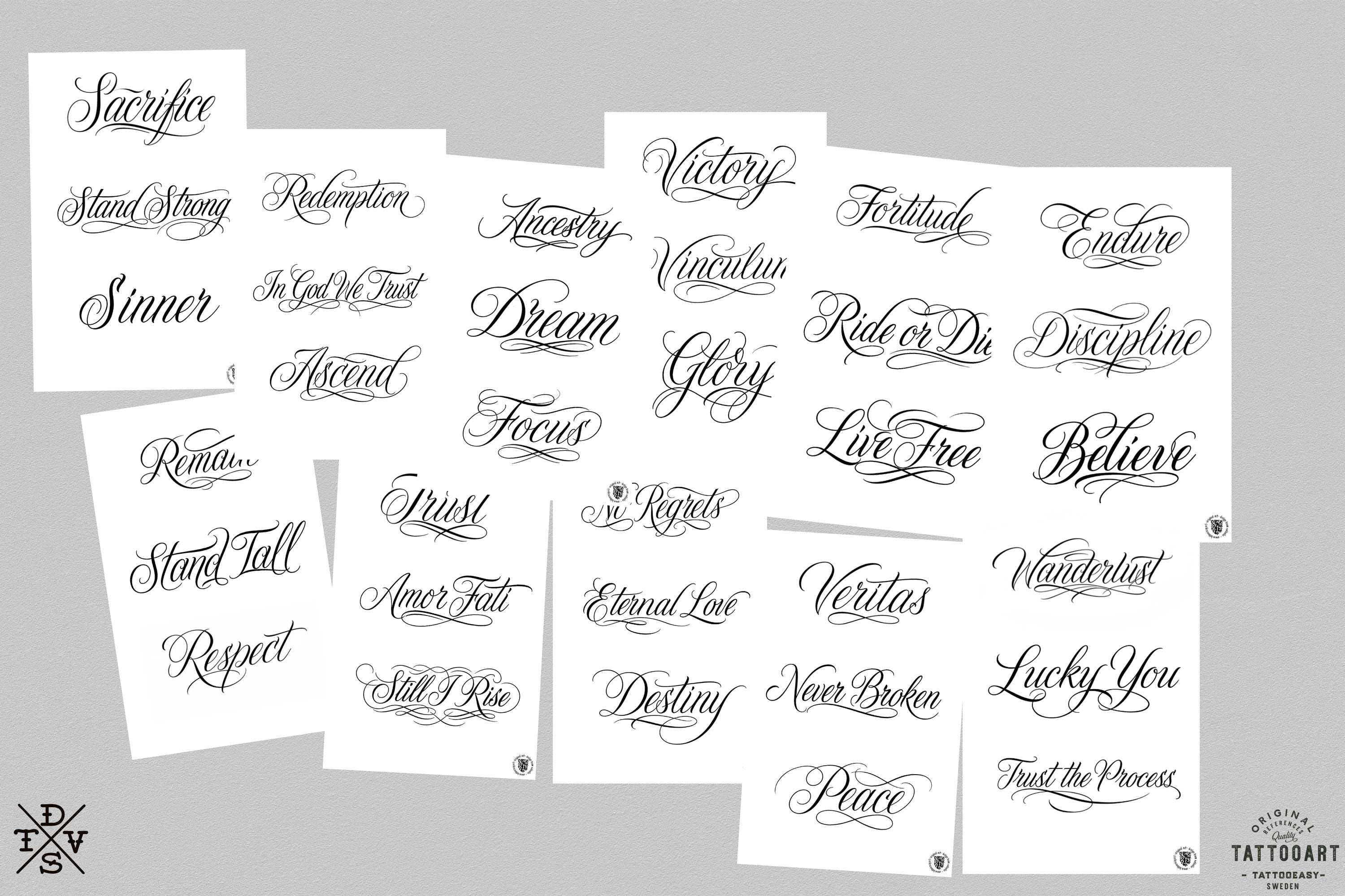 PDF, Chicano vol.1 & vol.2, Tattoo lettering art (Digital Download) e-book 200+ custom designs