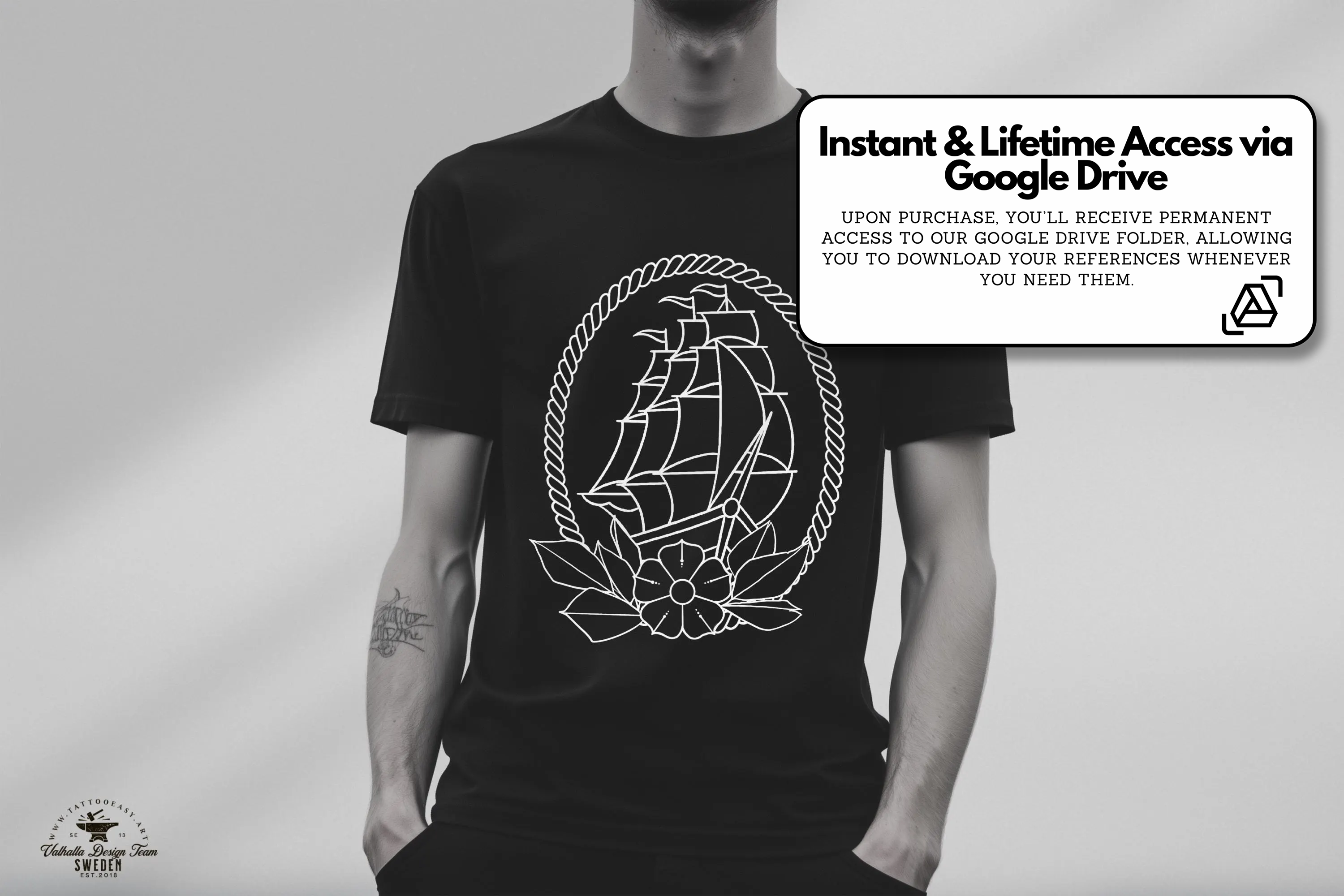 Procreate, Ship Ahoy! 100+ tattos, outlined tattoo ideas, hand drawn art