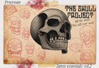 Procreate Skull Outlines: Tattoo Art Reference (PDF)