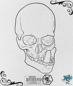 Procreate Skull Outlines: Tattoo Art Reference (PDF)