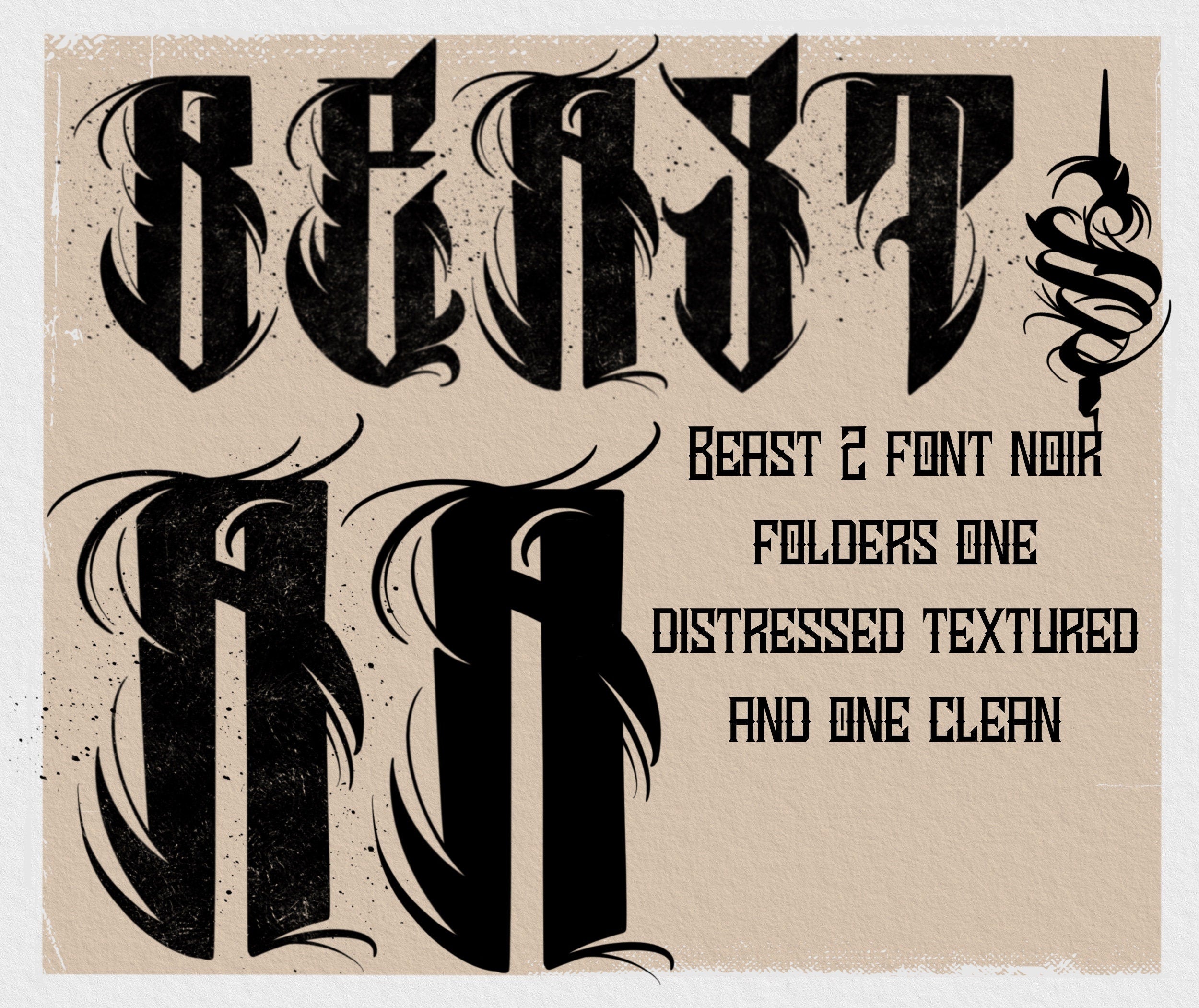 Lettering made easy Custom handmade chicano /tattoo letters for Procreate & xtras