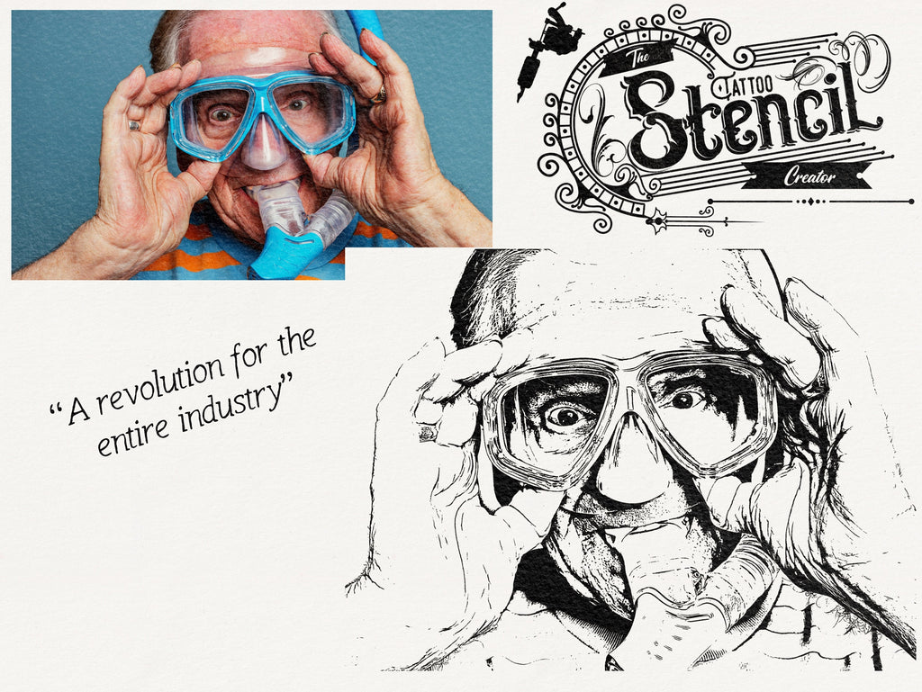 The Tattoo stencil maker // create stencils ( or vector art) in minutes, made for Photoshop