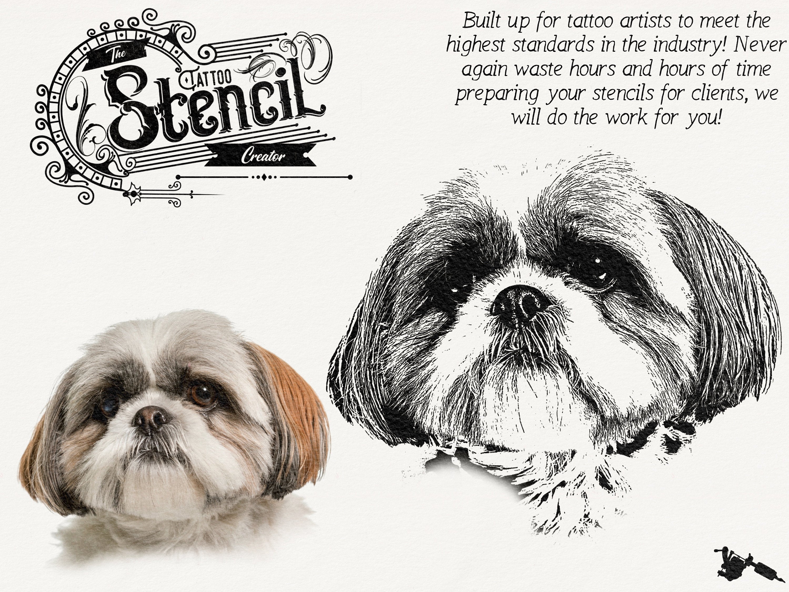 The Tattoo stencil maker // create stencils ( or vector art) in minutes, made for Photoshop