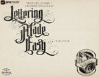 Lettering made easy logo /7 font stamp brushes • handmade letters for Procreate