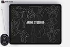 The Anime Studio bundle vol.2/ 2~300 guide anatomy stamp brushes, XXL creative set!