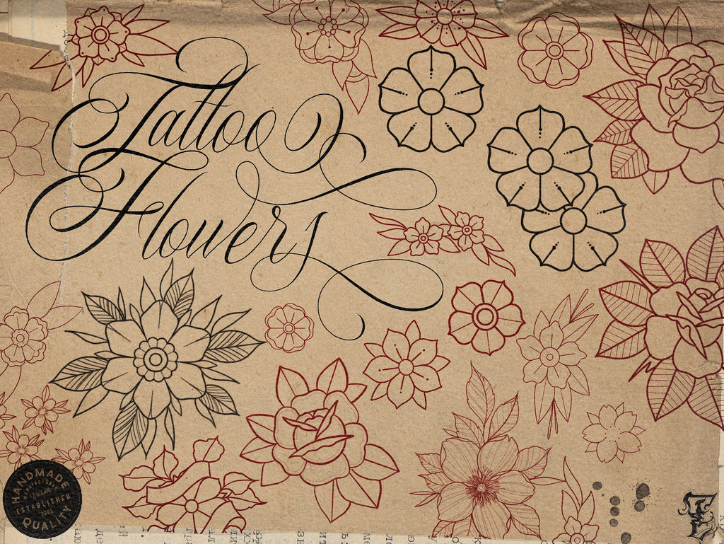 101 traditional tattoo flowers ~