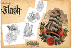 Artist’s favorite tattoo flash ~ 200 hand made tattoos ( images )
