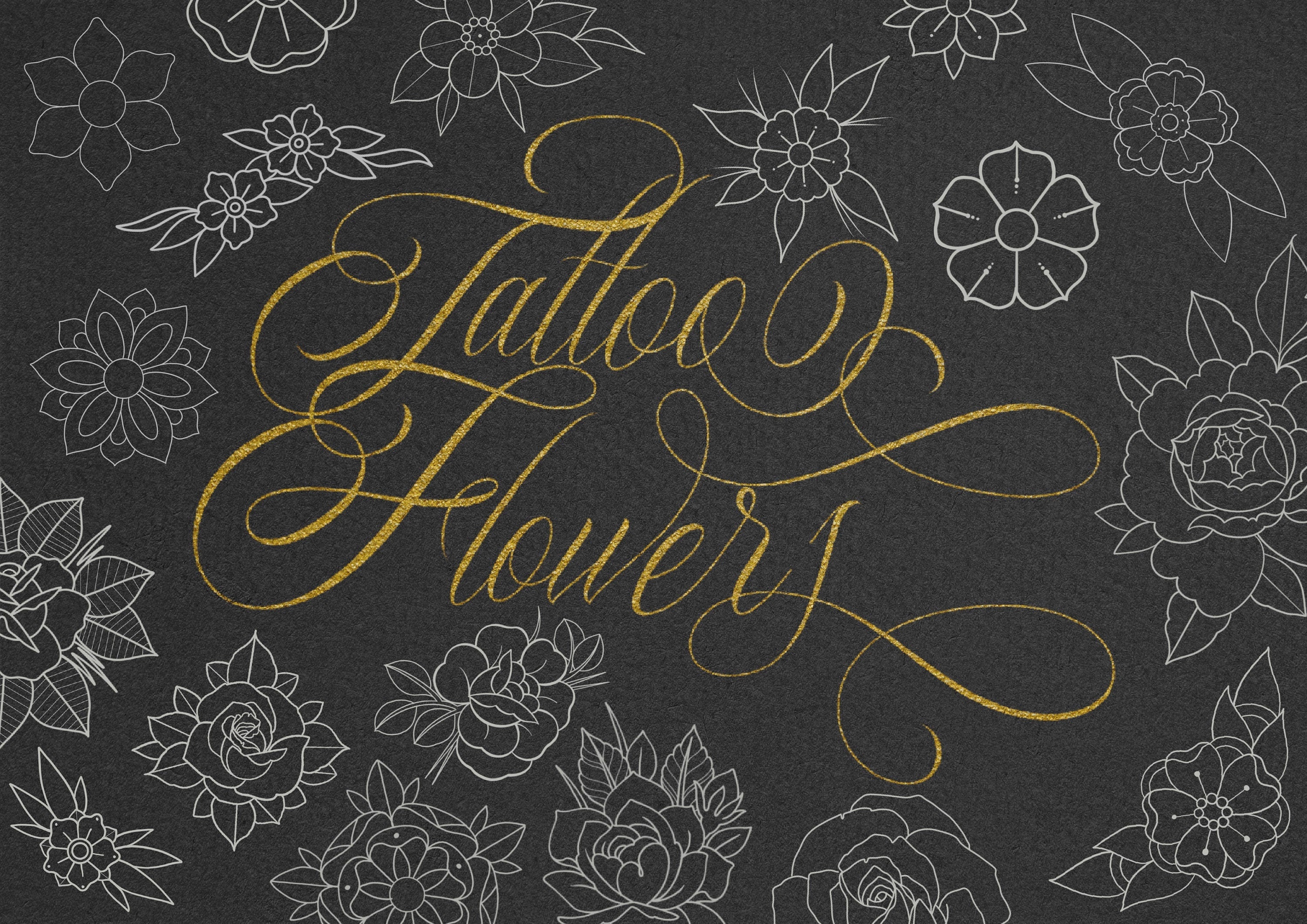 101 traditional tattoo flowers ~
