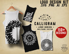 Svg vector png ~ Calligraphy ~ calligram logo design kit XL