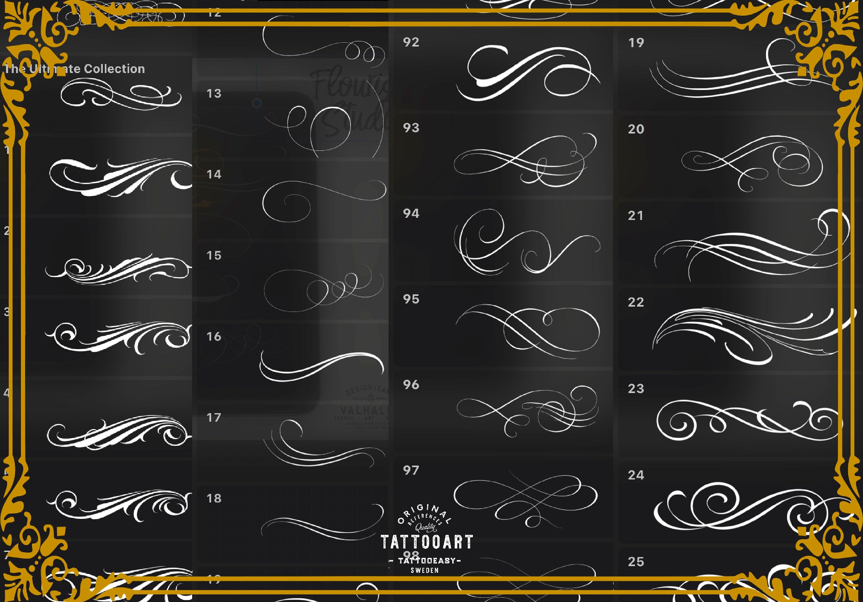 The flourish studio, custom brushes for Procreate