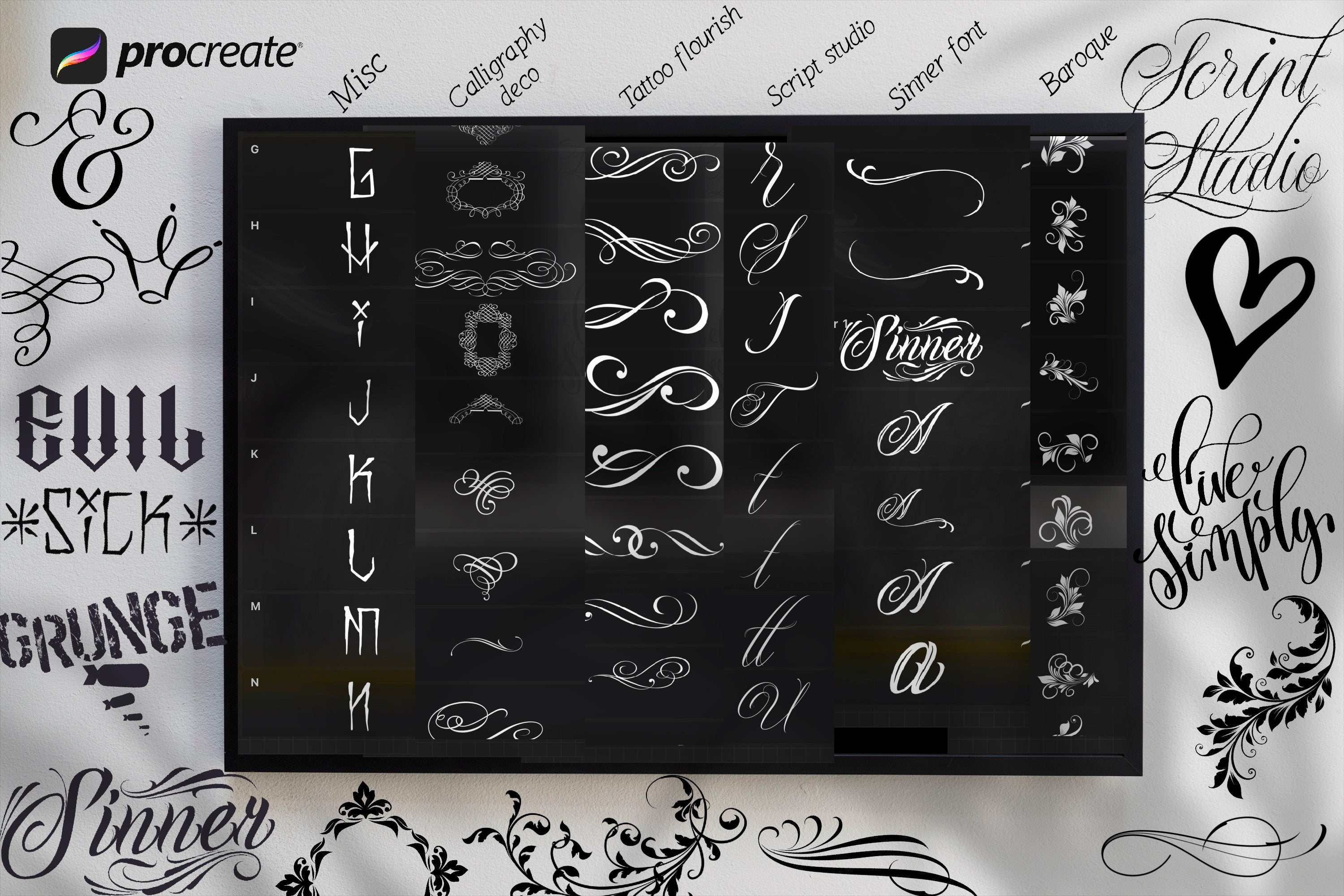 Lettering ultimate 1400+
