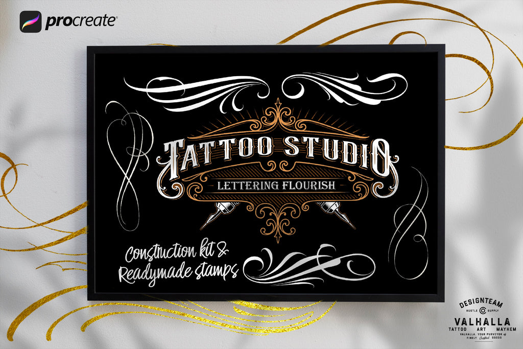The flourish studio, custom brushes for Procreate