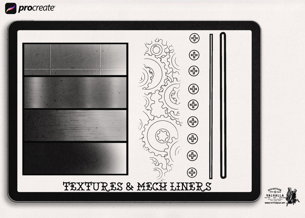 Biomech diy kit for procreate mech / steampunk