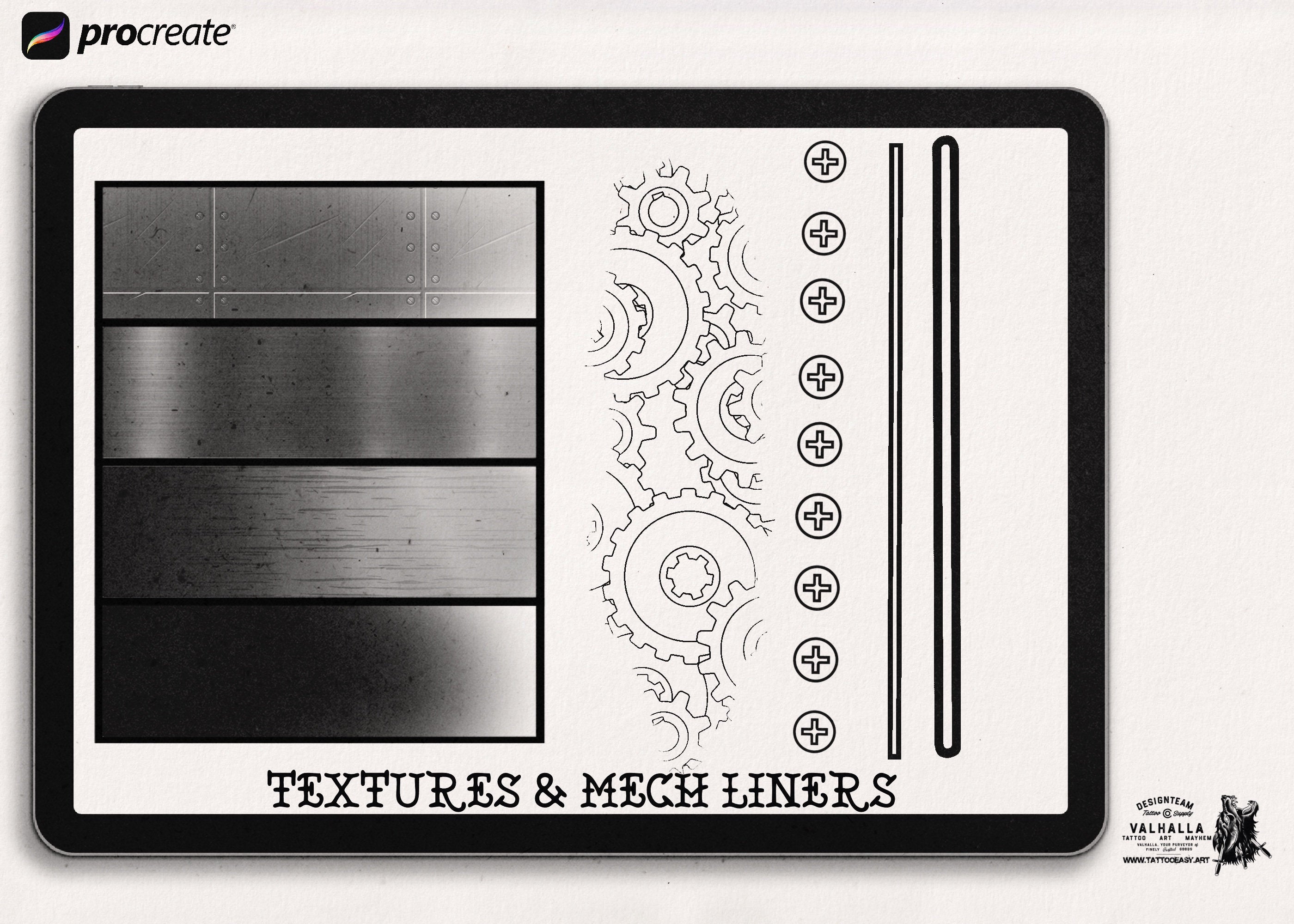 Biomech diy kit for procreate mech / steampunk
