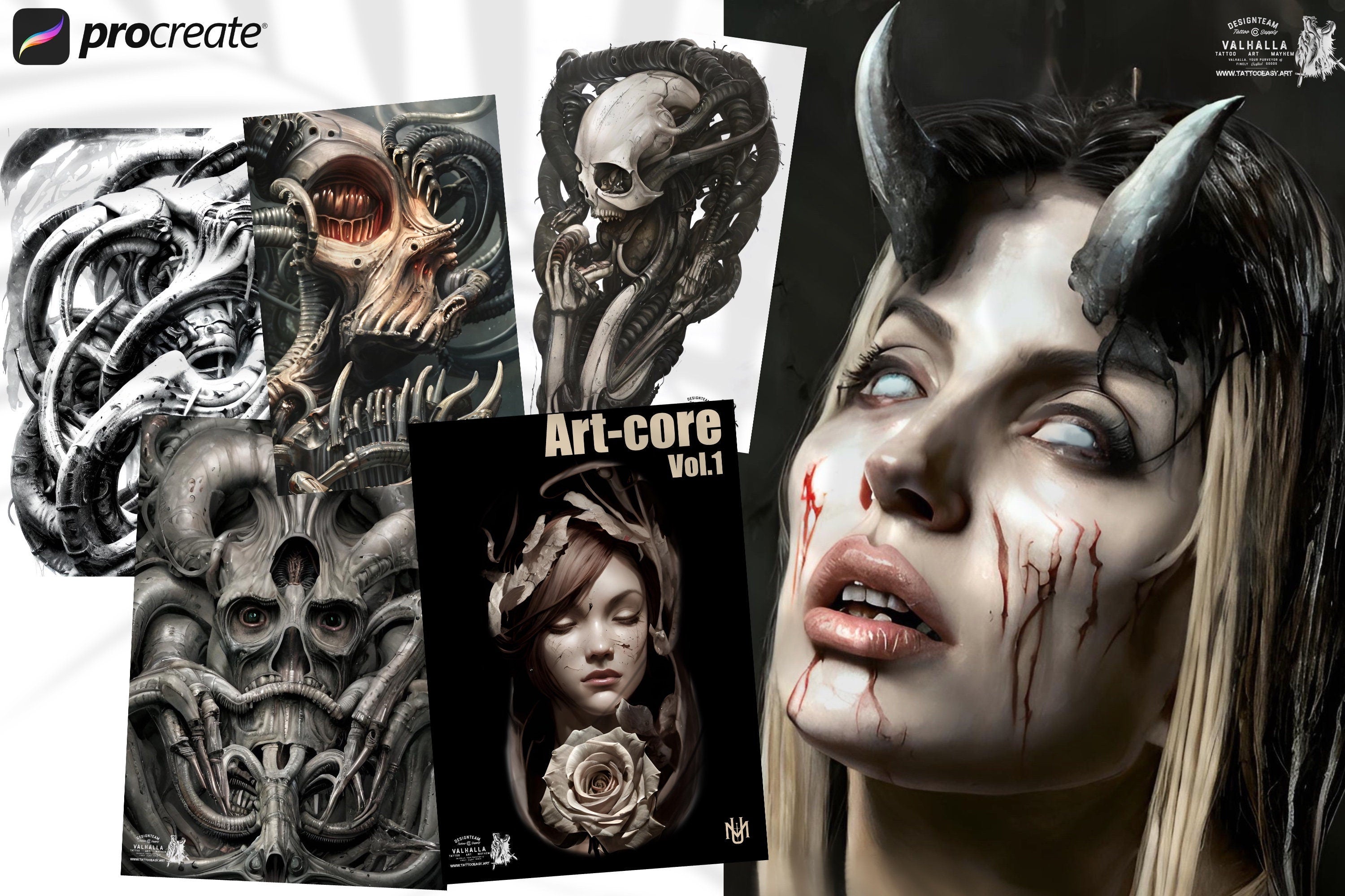 Art core vol.1 / Trypophobia, custom brushes for Procreate