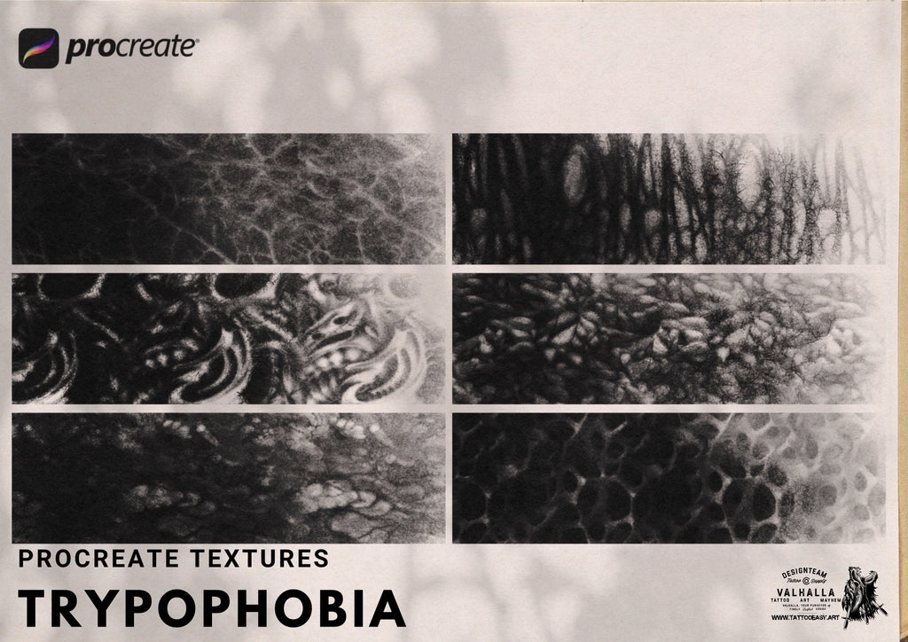 Art core vol.1 / Trypophobia, custom brushes for Procreate