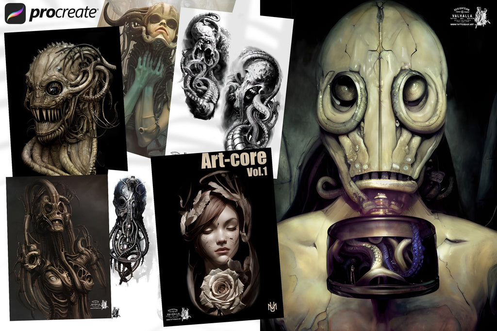 Art core vol.1 / Trypophobia, custom brushes for Procreate