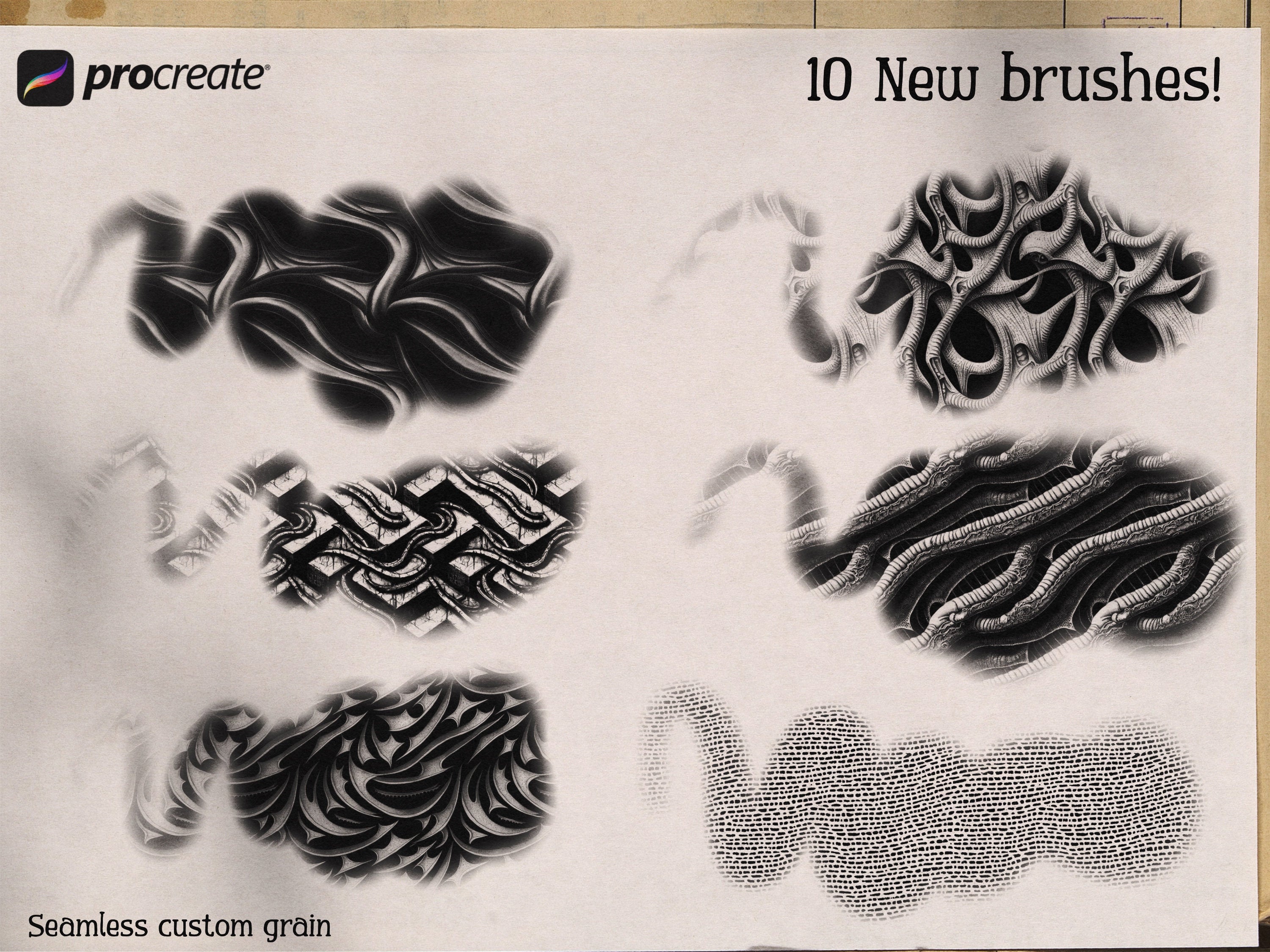 The wastelands ~ custom brushes for Procreate