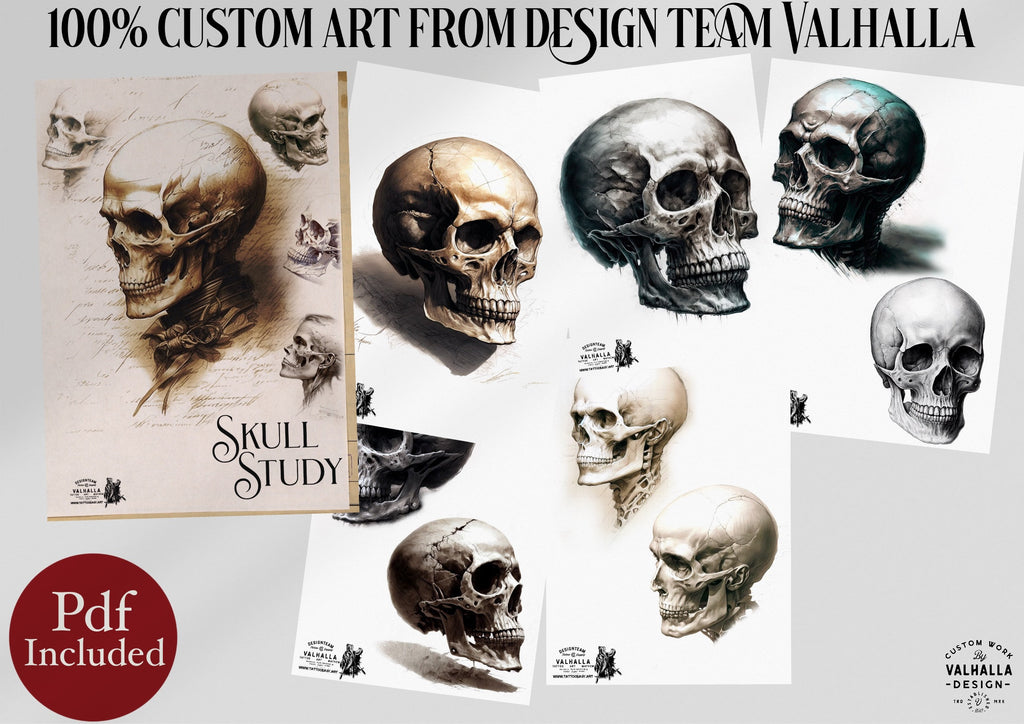 The skull project, 200+ custom made designs for Procreate