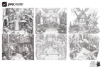 Enchanted Realms Vol.2 ; fantasy background design folder 100+ procreate brush stamps!
